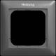 Busch Jaeger 2CKA001725A1567 1721 JH-915 Abdeckrahmen mit Aufdruck Heizung 1-fach schwarz matt 