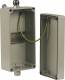 Dehn + Soehne 906055 Dehn ALGA5 Aluminiumgehäuse AP IP65 mit Hutschiene B100xH200xT81mm