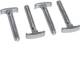 Hager HK9M12S hook head screw M12x90 mm Cu10 (4 pcs)