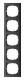 Merten MEG4050-3614 M-Pure Frame 5-gang anthracite,