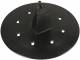 Dehn + Soehne 552030 Dehn roof penetration D = 250mm 552 030, black plastic for flat roofs