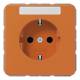 Jung CD1520BFNAO SCHUKO Steckdose Schriftfeld bruchsicher orange