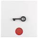 Berker 16511969 Wippe mit roter Linse und abtastbarem Symbol Tür S.1/B.1/B.3/B.7