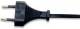 MANHATTAN 339100 Stromkabel Netzkabel mit CEE 7/16-Stecker auf C7-Stecker(Euro 8), 1,8 m, schwarz