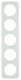 Berker 10152109 Rahmen 5fach R.1 Glas polarweiß