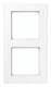 Jung A5582BFWW frame 2 for shatterproof for horizontal and vertical combination.
