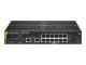 HP Switch 1000Mbit, 12xTP, 10GB 2xTP, 2xSFP/SFP+ slot, 6100-12G-CL4-2SFP+ 139W