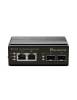 LevelOne IGP-0431 Industrie-PoE+Switch 2xGE PoE/2xSFP 180W unmanaged Metall 