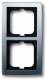 Busch Jaeger 2CKA001754A4105 BJ 1722-80 Rahmen 2-fach solo chrom matt