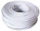 Telefonkabel, rund, 100m-Spule 4-adrig, weiß
