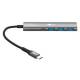 Goobay Slim 4-Port USB-Hub, USB-C™ auf USB-C™/USB-A, 5 Gb