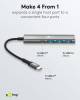 Goobay Slim 4-Port USB-Hub, USB-C™ auf USB-C™/USB-A, 5 Gb