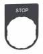 Schneider Electric ZBYP2304 Schneider Schildträger 30x40mm, mit Beschriftung STOP, für Harmony 22mm