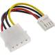 InLine® Power Adapter internal 13,3 cm ( 5,2 inch ) 4pin Molex female / 8,9 cm ( 3,5 inch ) Floppy male 0.06m