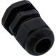 InLine® Kabeldurchführung PG 7 Nylon IP68 3,5-6mm, schwarz, 10 Stück