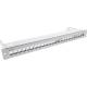 InLine® Patchfeld 24-fach, Keystone Leerblech Patchpanel mit Auszug, 48,3 cm ( 19 Zoll ), 1HE
