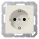 JUNG A1520KI SCHUKO socket KI, contact protection 16A 250V A white