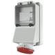 Mennekes 7127 32A 4P 6H 400V wall socket IP44
