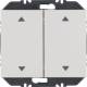 Berker 24127203 Wandsendermodul Enocean mit Wippe 2fach mit Symbol Pfeile K.5 alu