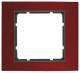 Berker 10113012 frame 1gang B.3 Alu, red / anthracite