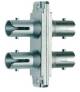 Telegärtner 100007081 ST Duplex coupling phosphor bronze sleeve metal housing