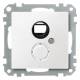 Central plate 468519 Merten, polar white for BNC / TNC socket