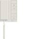 Hager RTQ640X indoor station audio IP with handset 2-wire