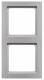 Berker 10126094 frame 2-fold Q.3 aluminum velvet painted