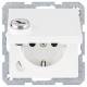 Berker 41636089 SCHUKO socket with hinged lid screw lift terminal lock