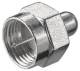 Goobay 11393 F termination resistor, 75 Ohm – termination resistor with F connector made of zinc, 