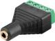 Goobay 59200 Terminal block 4-pin - jack 3.5 mm socket (4-pin, stereo) - screw fastening