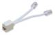 equip RJ45 adapter, 1x RJ-45 jack to 2x RJ45 connector