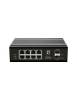 LevelOne IGP-1031 Industrie-PoE+Switch 8xGE PoE/2xSFP 240W unmanaged Metall