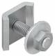 Niedax GTVM 6x25 E4 mesh gutters universal connector stainless steel 4401 1.4404