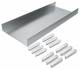 Hager AKU3000702 floor duct lower part 2-piece with side profiles AK 300x70mm 2.4m