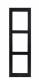 2N Telecommunications 9155023B 2N accessories EntryCom IP Verso zbh. Front panel surface-mounted frame (3 modules) **black***