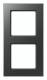 Jung A5582BFANM frame 2 for shatterproof for horizontal and vertical combination.