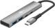 Goobay Slim 4-Port USB-Hub, USB-C™ auf USB-C™/USB-A, 5 Gb