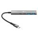 Goobay Slim 4-Port USB-Hub, USB-C™ auf USB-C™/USB-A, 5 Gb