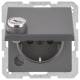 Berker 47636086 SCHUKO socket with plug-in terminal folding lock