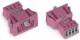 WAGO 890-784/081-000 socket snap-in version 4-pin, pink