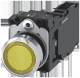 Siemens 3SU11520AB301FA0 push button illuminated 22 mm round yellow button S+Ö AC/DC 24 V