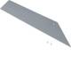 Hager AKE3000702 End piece double-sided sheet steel for floor channel AK 300x70 mm