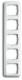 Busch Jaeger 2CKA001725A0969 Busch-Jaeger 2515-214 Cover, 5x alpine white Reflex SI