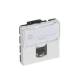 Legrand 076566 Datendose 1xRJ45 Kat.6A STP 2-modulig ultraweiß