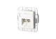 Metz Connect 1307381102-I E-DAT Cat.6 2-Port UPk pure white connection outlet