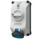 Mennekes 5612306G wall socket DUOi 16A 3P 6h 230V IP69