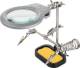 Fixpoint 51226 Dritte Hand mit Lupe und LED – helfende Hand für alle filigranen Löt- und Bastelarbeiten