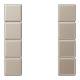 JUNG A504TSACH keyset complete, 4x AS / A chamapgner
