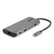 Startech.com 174B-USB4-MULTIPORT 7-in-1 USB4 Multiport-Adapter treiberlos, Dual 4K für MacOS und Windows, 140W Power Delivery, 3-Port 10Gbps Hub, 2,5GbE, Mini